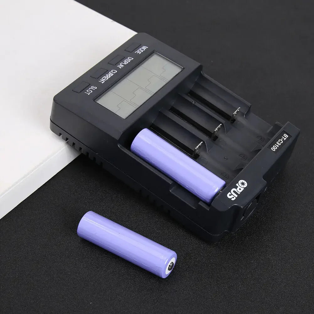 New Opus BT-C3100 V2.2 Digital Intelligent 4 Slots AA/AAA LCD 18650 Battery Charger Opus BT -C3100 V2.2 Battery Charger