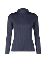 LANMREM 2025 New Long Sleeved Women's Pleated T-shirt Base Solid Color Stand Collar Slim Fit Long Pullover Tops Chic 2DB2996