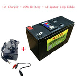 12V 13.8/20Ah Portable Battery USB & DC Ports For Sprayer,Phone Charging,Lighting,Home Backup Power,Camping & Outdoor Activities