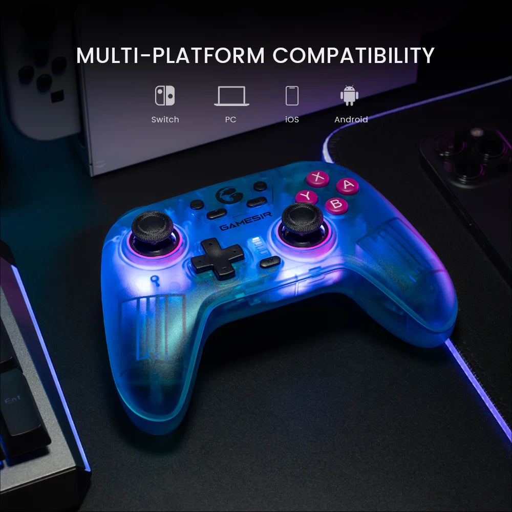 GameSir Nova Bluetooth Switch Controller Wireless Gamepad with Hall Effect for Nintendo Switch 2 iPhone Android Cellphone