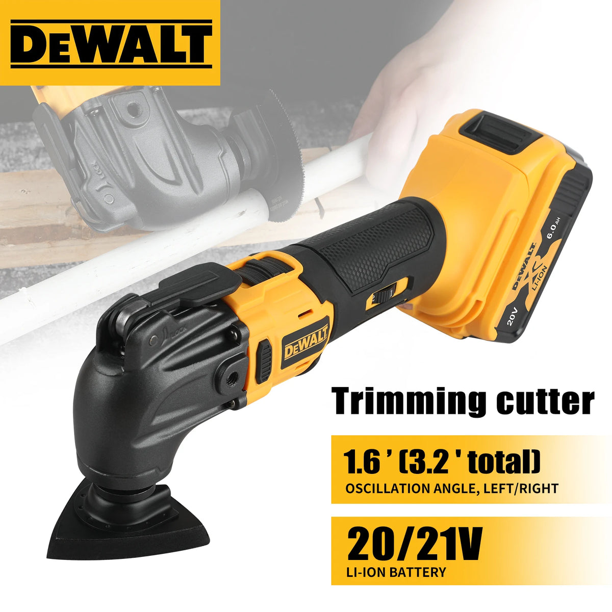DEWALT  Brushless Quick Release Oscillating Tool Multifunctional Electric Cutting Tool Renovator For Dewalt 20V Battery Powered