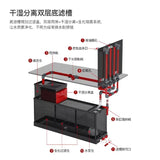 Living room home large native landscaping South American tank simple modern side bag bottom filter ecological fish tank