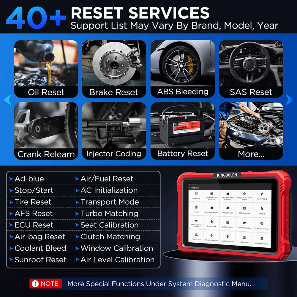 KINGBOLEN K10 PRO Full System Diagnose Tool ECU Coding Active Test 40+ Resets OBD2 Scanner Topology Mapping Car Scan CAN FD DOIP