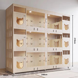 Cross-border cat boarding cabinet display cabinet cat villa three-story super large space cat cage cat nest pet supplies