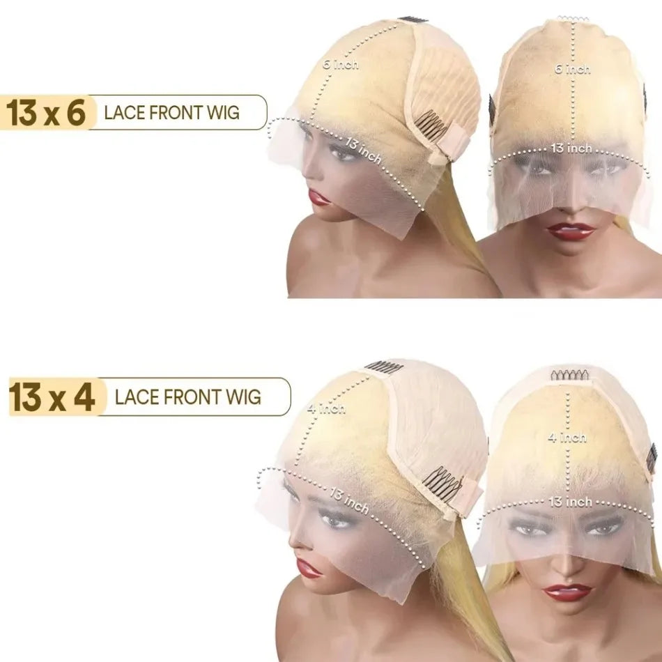 Straight Human Hair Wigs 613 Blonde 13X6 Hd Lace Frontal Wig 220 Density 13X4 Lace Front Wigs Human Hair 38 Inch Pre Plucked Wig