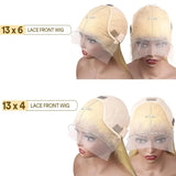 Straight Human Hair Wigs 613 Blonde 13X6 Hd Lace Frontal Wig 220 Density
