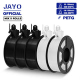 JAYO PETG Filamanet 1.75MM 5Rolls/set 3D Printer Filament PETG Neatly Wound 3D Printing Material For FDM 3D Printer