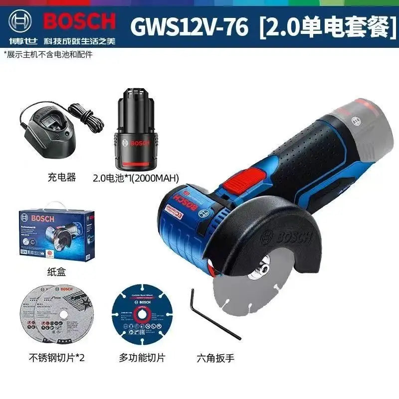 Bosch GWS 12V-76 Brushless Angle Grinder 12V Brushless Motor Angle Grinder Lithium-Ion Angle Grinder Professional