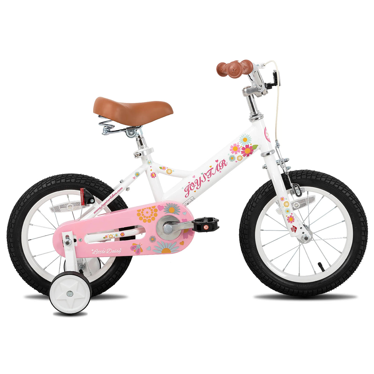 JOYSTAR Little Daisy Kids Bike for Girls Ages 2-7 Years, Bikes with Doll Bike Seat & Streamers,Bikes with Flag & Number Plate