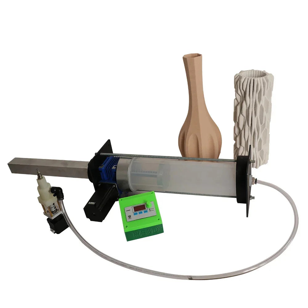 HE3D TC-280 Clay 3D Printer 2L barrel  DIY Kit Ceramic big frame kossel type Clay 3D Printer