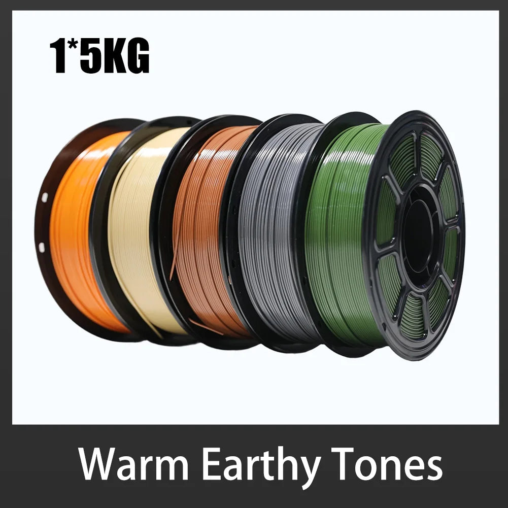 Spoolite 5KG PETG 3D Printer Filament 1.75MM Multi-color High Toughness Eco-Friendly Universal For All FDM 3D Printers Fast Ship