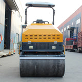 Double Drum Vibratory Road Roller 4 Ton High Power for Road Construction Soil Asphalt Compaction Customizable 2.4km/h