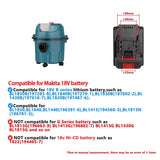Cordless Vacuum Cleaner For Both Dry And Wet Use Floor Car Pet Hair HighPower Multifunction Clean Tool Fit Makita 18V No Battery