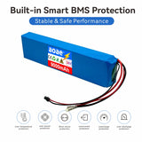 36V Electric Scooter Battery 9.0Ah 18650 Grade-A Cells 10S3P 500W-1000W Built-in BMS XT30 JST Long Range Safe & Durable