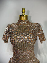Sparkly Sequins Luxury Birthday Party Gown Short Dress Dancer Stage Performance Wear Women Sexy Nightclub Dress Festival Outfit
