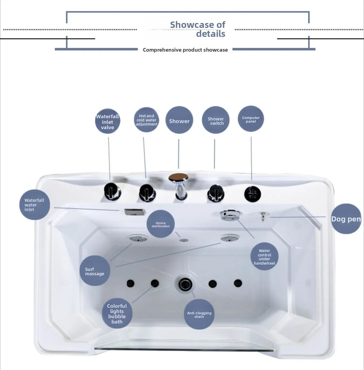 Pet SPA Bath Cat Tub Dog Special Shop Bathing Equipment