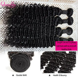 Queenlike Deep Wave Human Hair Bundles 24 26 28 inch Deep Curly Bundles