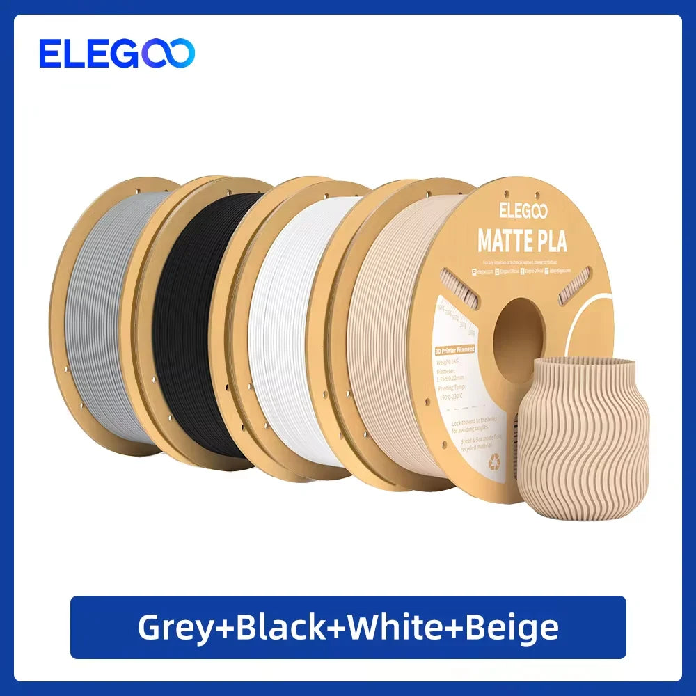 ELEGOO 4KG/5KG/10KG 1.75mm Matte PLA Filament