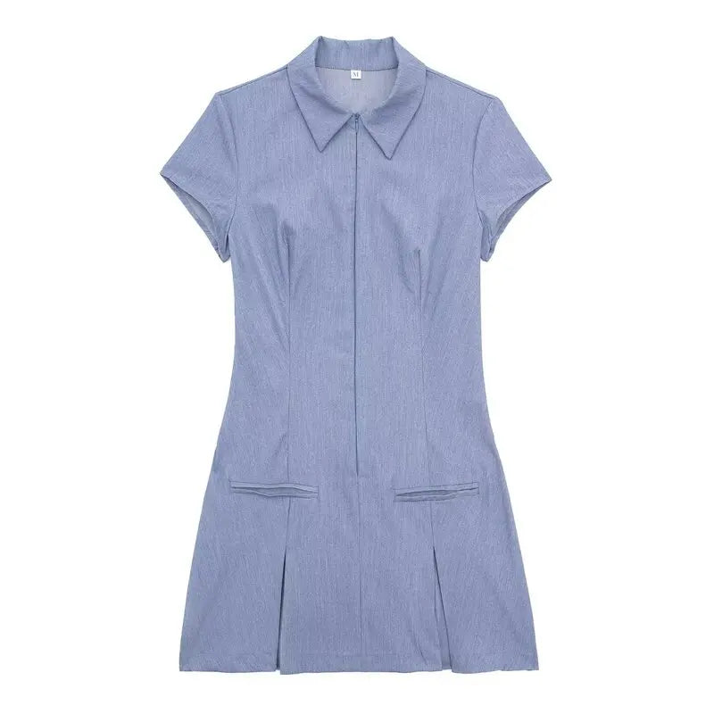 Spring 2024 Women's Faion Slim Fit ort Dr Wide Pleat Versatile Design Commute Sle ort Sve Other Material 00%