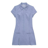 Spring 2024 Women's Faion Slim Fit ort Dr Wide Pleat Versatile Design Commute Sle ort Sve Other Material 00%