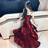 Elegant Mermaid Tulle Skirt Off-Shoulder Birthday Dress Candlelight Night Song Luxury Strapless Gown for Women Summer Party D...