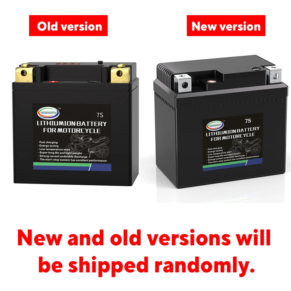 Motorcycle Battery 12V LiFePO4 Lithium Ion 4L-BS 160CCA Size-113x70x89mm Built-in BMS Board Lithium Phosphate Ion Battery