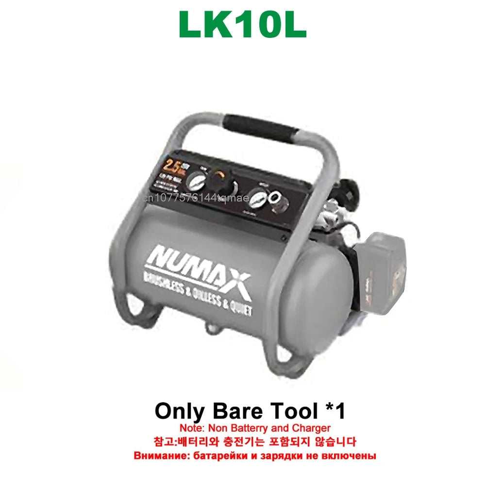 Numax 20 Volt Cordless 1/2.5 Gallons 4L/10L Air Compressor For Makita 18V Battery