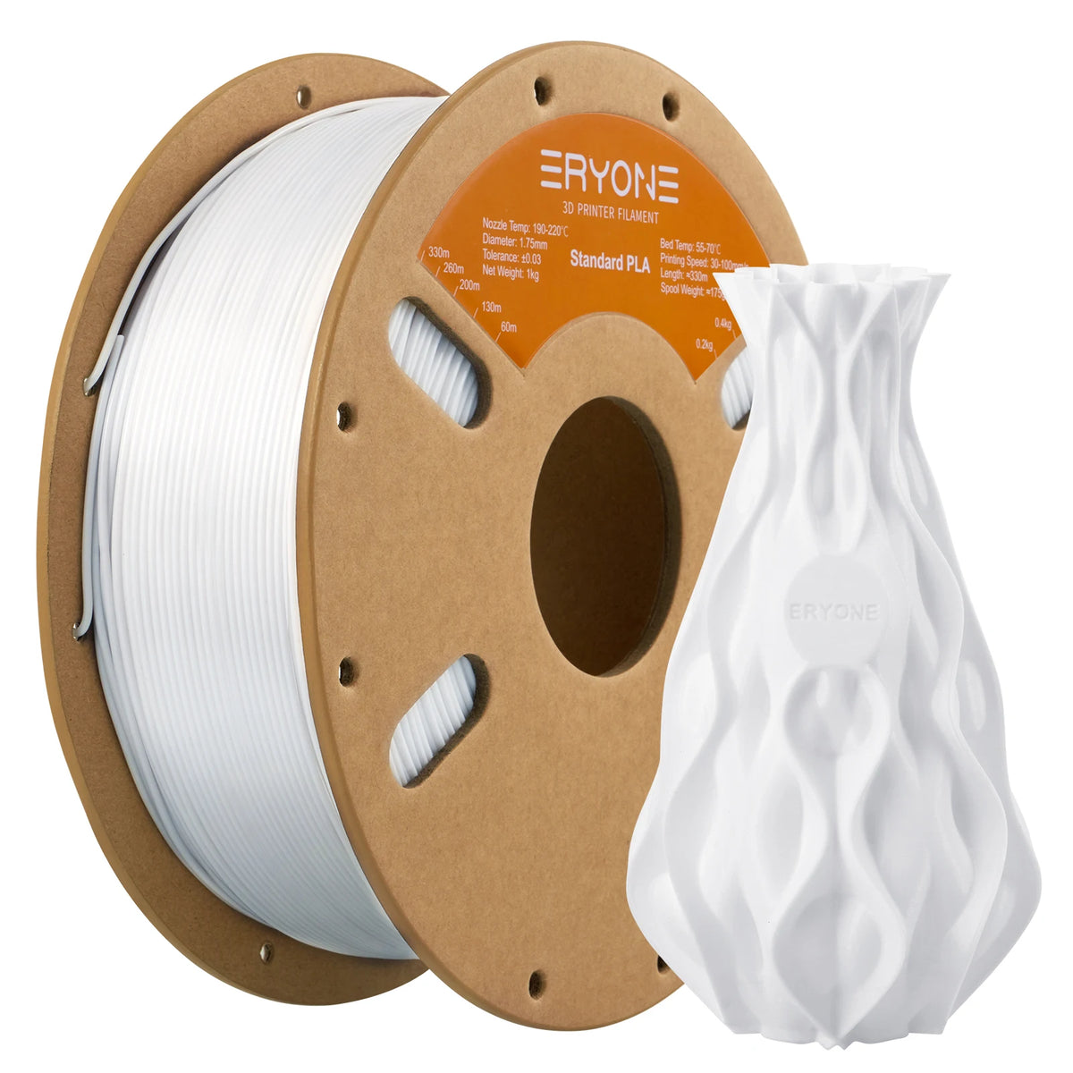 ERYONE Standard PLA Filament 1kg 1.75mm High Quality 3D PLA  Low Shrinkage Consumable For 3D Printer Fast Shipp