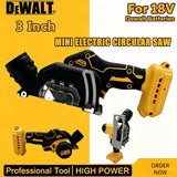 DeWALT 20V Cordless 3 Inch Mini Angle Grinder & Circular Saw Electric Cutting Grinding Power Tool for Metal Wood Cutting