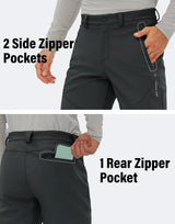Pioneer Camp Men's Fleece Lined Outdoor Hiking Pants Insulated Waterproof Warm Softshell Windproof Work Pant