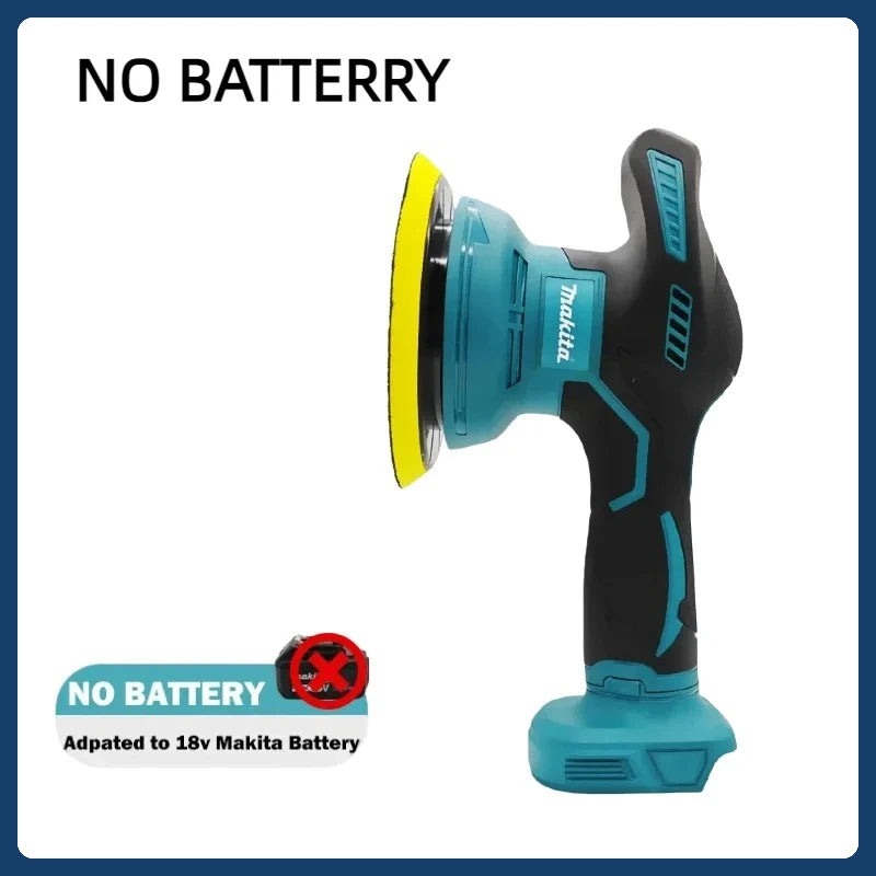 Makita Cordless Polisher 8 Gears Digital Display Electric Polisher Auto Car Waxing Polishing Machine For 18V  Battery