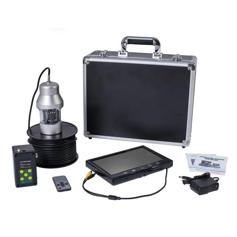 F08 20m 360Degree Underwater Rotating Fishing Camera with 18pcs LED Video recording function 1000TVL 7" LCD Fish Finder+8GB free