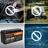 Qidianfy 25.6V 100/200Ah LiFePO4 Lithium Iron Phosphate Battery Built-in 100A BMS 2560Wh Capacity RV Solar Off-grid Storage Fishing