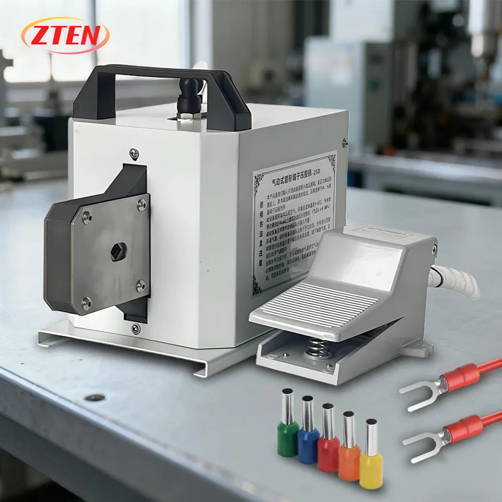0.8-25mm² Pneumatic Tube Terminal Crimping Machine Insulated Terminal Cold Crimping Clamp Quadrilateral Crimping Machine
