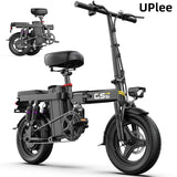 UPlee GS5 500W Peak Motor Electric Bike 48V15AH Removable Battery Electric Bicycle 14Inch Folding Multiple Shock Absorbers E-Bike
