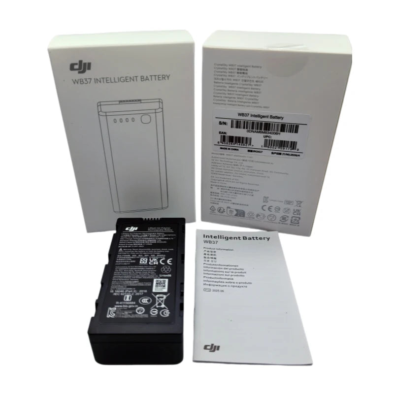 Original WB37 Battery for DJI Phantom 4 RTK MG-1P M210 M600 FPV T16 T20 T25P T30 T40 T50 T60 T70 T100 Remote Control Battery