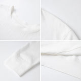 VIMLY Women's Cotton White Tees 2026 Spring Round Neck Pullover Long Sleeve T-shirt Casual Loose Tops for Woman Clothes A0712