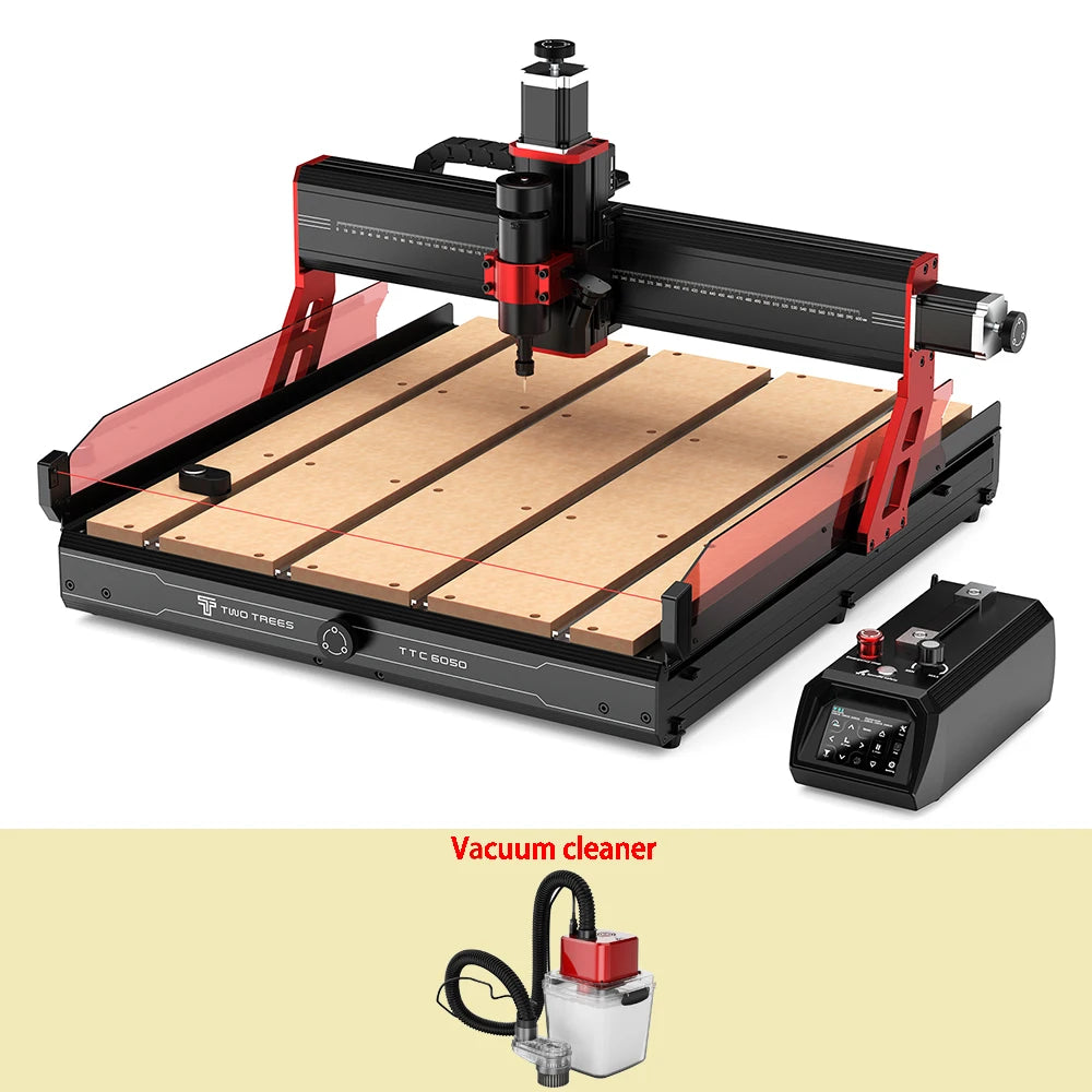 Twotrees 500W CNC Router TTC6050 CNC Engraver DIY Woodwork 600x500mm Laser Engraving Machine For Wood PVC PCB Glass DMF Metal