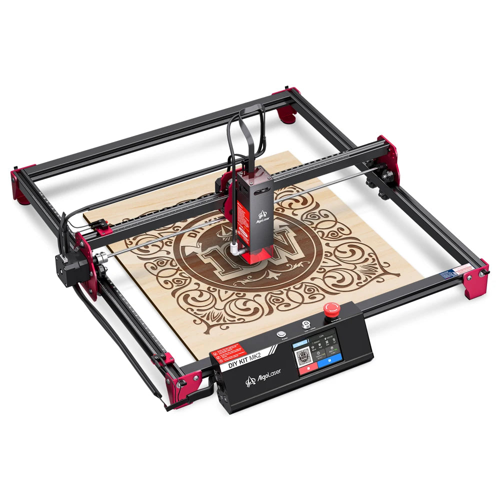 Algolaser DIY KIT MK2 10W Table CNC Laser Cutter Engraver 3.5” Touch Scree Phone&WiF Metal Wood Lase Cutting Engraving Machine