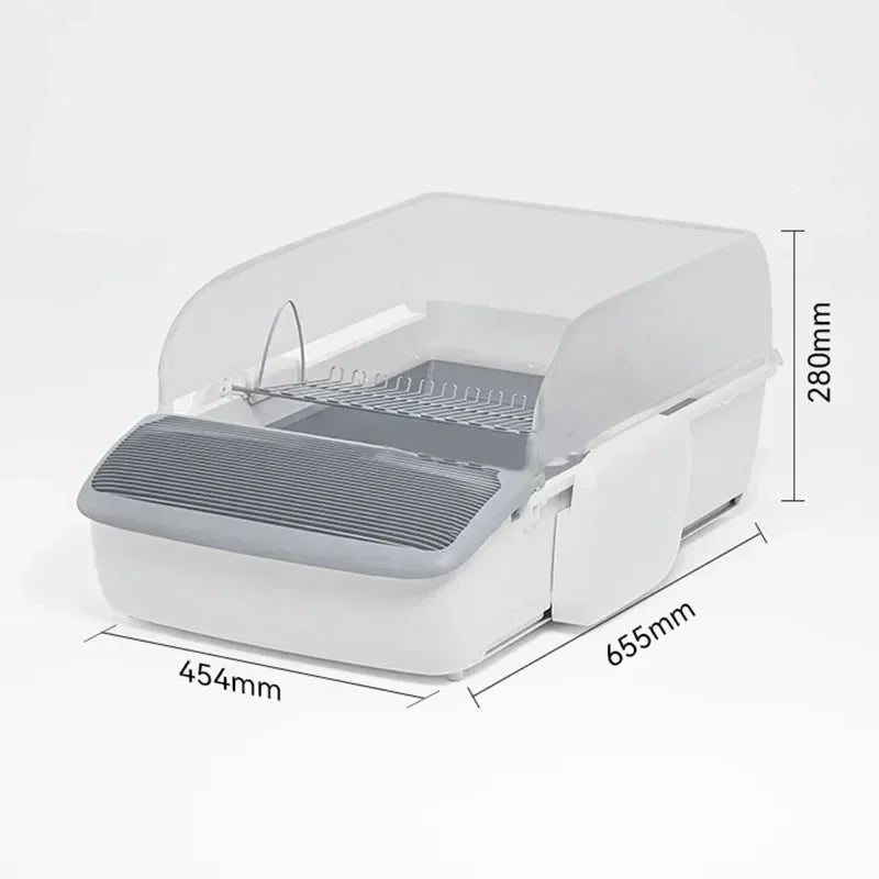 Self-cleaning Open Cat Litter Box Automatic Intelligent Bedpan Leak-proof Sterilization Deodorization Toilet Product