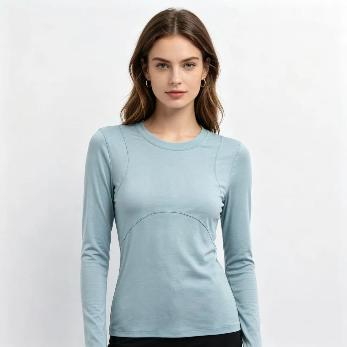 Women's Merino Wool Long Sleeve Shirts Outdoor Sports Yoga T Shirt Women Merino Wool Base Layer Tops Soft Breathable Quick Dry