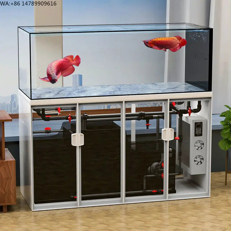 All-in-One AquariumIntelligent Large Rectangular Aquarium For Sale - The Store Showcases Fully Equipped Ultra-transparent Glass