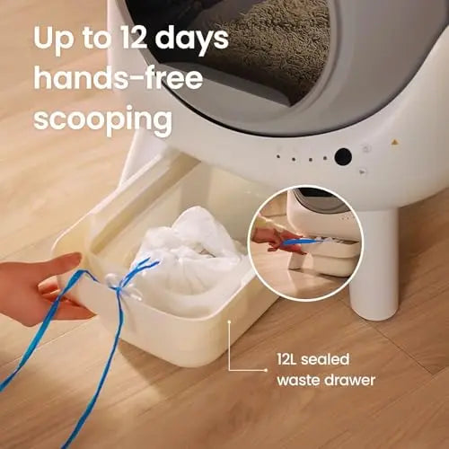 Self Cleaning Litter Box Orbitie Automatic Cat Litter Box Self Cleaning for Multiple Cats with App Control
