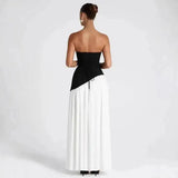 Giyu Sexy Evening Party Dresses Women 2026 Autumn Summer Maxi Long Dress Elegant Strapless Split Backless Pleated Dress