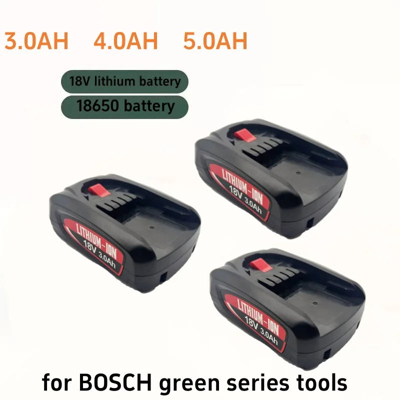 Suitable for Bosch Green Power Tool Vacuum Cleaner PBA18V 3000mAh Lithium Battery Replacement Bosch 18V PBA PSA PSR