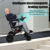 Walker Walking Aid, Electric Wheelchair,Lightweight Electric Wheelchair for Adults, Portable Wheelchair with 500W Motors,12 Mi