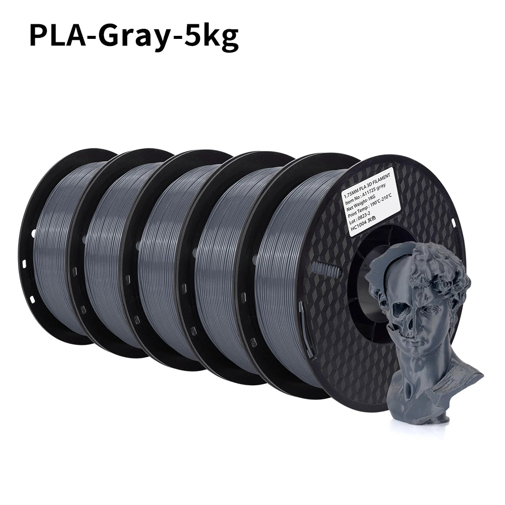 KingRoon 5KG 10KG PLA PETG Filament 1.75mm 3D Printer Plastic No Bubble Spool 3D Printing Materials for 3D Printers