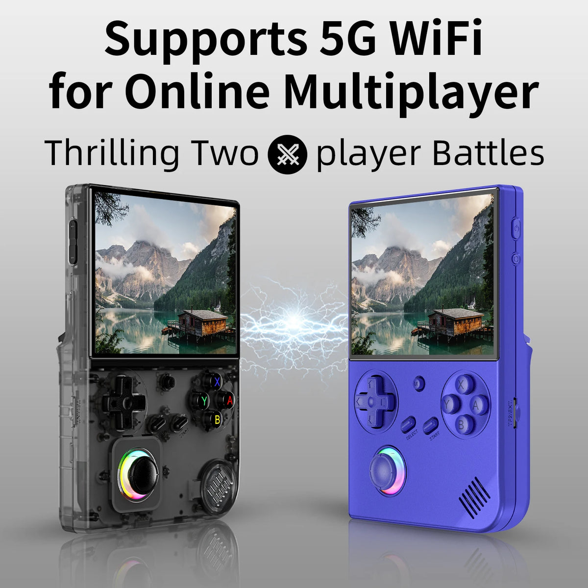 ANBERNIC RG40XXV Retro Handheld Game Console 4.0'' IPS Screen Linux 64-Bit RGB Joystick Players Supports WiFi Bluetooth HDMI Out
