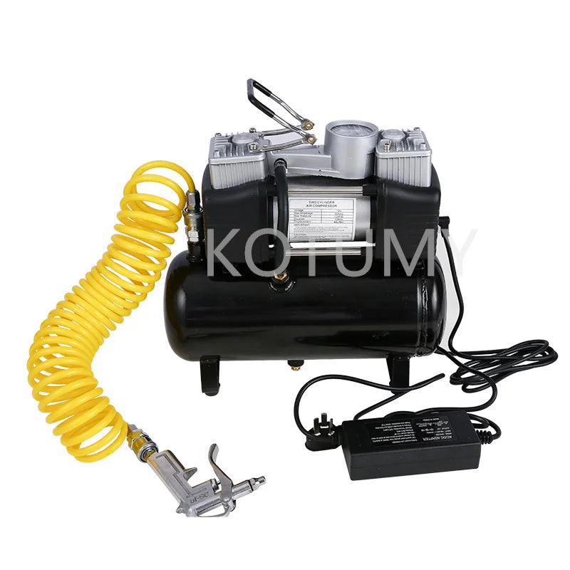 Mini Car Tire Inflator Pump Air Reservoir for Car Painting Small Air Compressor Portable Oil-free Silent Air Pump 3L/4L