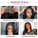 Straight Lace Front Wigs 13X6 Hd Lace Frontal Wig Glueless Wig 13X4 Human Hair 30 36 Inch Brazilian 4X4 5X5 Pre Cut Closure Wigs